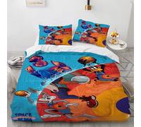 Parure De Lit Avec Housse De Couette Et Imprime Space Jam, Motif Basket-Ball 3d, Pour Jeunes Enfants, Filles Et Garcon S, Cadeau Idéal