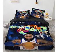 Parure De Lit Avec Housse De Couette Et Imprime Space Jam, Motif Basket-Ball 3d, Pour Jeunes Enfants, Filles Et Garcon S, Cadeau Idéal