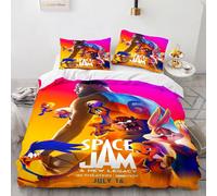Parure De Lit Avec Housse De Couette Et Imprime Space Jam, Motif Basket-Ball 3d, Pour Jeunes Enfants, Filles Et Garcon S, Cadeau Idéal