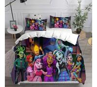 Parure De Lit Avec Housse De Couette Et Motif De Dessin Anime Monster High En 3d, Impression Numérique, Cadeau Idéal Pour Garcon S Et Filles