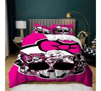Parure De Lit Avec Housse De Couette Et Motif De Dessin Anime Monster High En 3d, Impression Numérique, Cadeau Idéal Pour Garcon S Et Filles