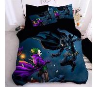 Parure De Lit Avec Housse De Couette Et Taie D'oreiller Joker Romeo, Motif Joker Origin, Decoration Pour Chambre D'enfant, Garcon Ou Fille, Simple, Double, Grande Taille