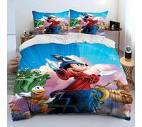 Parure De Lit Avec Housse De Couette Et Taie D'oreiller Mickey Minnie Mouse, Jolie Parure De Lit Pour Garcon S Et Filles