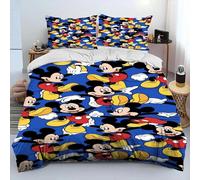Parure De Lit Avec Housse De Couette Et Taie D'oreiller Mickey Minnie Mouse, Jolie Parure De Lit Pour Garcon S Et Filles