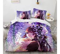 Parure De Lit Avec Housse De Couette Et Taie D'oreiller Motif Cardcaptor Sakura, Pour Lit Simple, Double Ou King Size, 2 Ou 3 Pieces