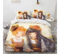 Parure De Lit Avec Housse De Couette Et Taie D'oreiller Motif Cardcaptor Sakura, Pour Lit Simple, Double Ou King Size, 2 Ou 3 Pieces