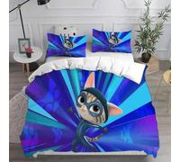 Parure De Lit Avec Housse De Couette Et Taie D'oreiller Motif Chat Mignon Super Kitties