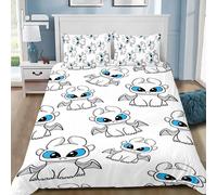 Parure De Lit Avec Housse De Couette Et Taie D'oreiller Motif Dragons En 3d