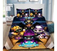 Parure De Lit Avec Housse De Couette Et Taie D'oreiller Motif Dragons En 3d