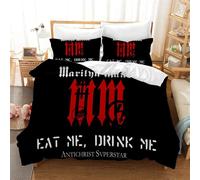 Parure De Lit Avec Housse De Couette Et Taie D'oreiller, Motif Graffiti, Motif Dj Et Notes De Musique, Multicolore, Toutes Saisons