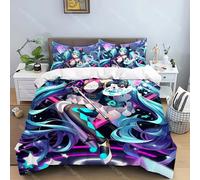 Parure De Lit Avec Housse De Couette Et Taie D'oreiller Motif Hatsune Miku