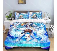 Parure De Lit Avec Housse De Couette Et Taie D'oreiller Motif Hatsune Miku