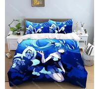 Parure De Lit Avec Housse De Couette Et Taie D'oreiller Motif Hatsune Miku