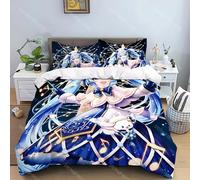 Parure De Lit Avec Housse De Couette Et Taie D'oreiller Motif Hatsune Miku