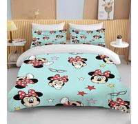 Parure De Lit Avec Housse De Couette Et Taie D'oreiller Motif Minnie Mouse, 2/3 Pieces, Pour Lit Double Et Queen Size