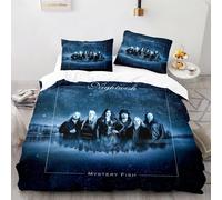 Parure De Lit Avec Housse De Couette Et Taie D'oreiller, Motif Rock Ac Dc, Motif 3d, Motif Musique, Pour Lit Double, Queen Et King Size