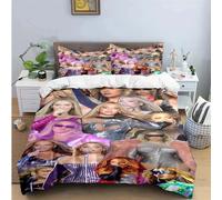 Parure De Lit Avec Housse De Couette Et Taie D'oreiller Pour Garcon S Et Filles, Motif Chanteuse Pop B-Beyonce, Pour Lit Double, Queen Ou King Size