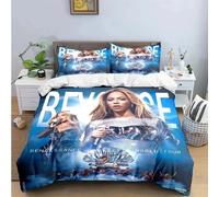 Parure De Lit Avec Housse De Couette Et Taie D'oreiller Pour Garcon S Et Filles, Motif Chanteuse Pop B-Beyonce, Pour Lit Double, Queen Ou King Size