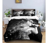 Parure De Lit Avec Housse De Couette Et Taie D'oreiller Pour Garcon S Et Filles, Motif Chanteuse Pop B-Beyonce, Pour Lit Double, Queen Ou King Size