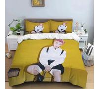 Parure De Lit Avec Housse De Couette Et Taie D'oreiller, Style Kpop, Groupe De Chanteurs Coréens Jung Kook Suga Jimin, Taille King/Queen