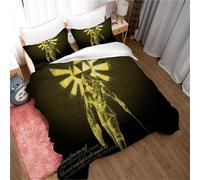 Parure De Lit Avec Housse De Couette Et Taie D'oreiller The Legend Of Zelda Pour Enfant, Garçon, Jeune, Simple, Double