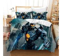 Parure De Lit Avec Housse De Couette Et Taies D'oreiller, Motif Mech Warrior, Gundam, Multicolore, Toutes Saisons
