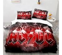 Parure De Lit Avec Housse De Couette Et Taies D'oreiller, Motif Musical Ac/Dc Australien, Pour Lit Double, Double, Queen Et King Size, Livraison Directe