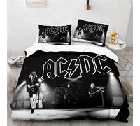 Parure De Lit Avec Housse De Couette Et Taies D'oreiller, Motif Musical Ac/Dc Australien, Pour Lit Double, Double, Queen Et King Size, Livraison Directe