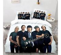 Parure De Lit Avec Housse De Couette Et Taies D'oreiller, Motif Musical Ac/Dc Australien, Pour Lit Double, Double, Queen Et King Size, Livraison Directe