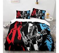 Parure De Lit Avec Housse De Couette Et Taies D'oreiller, Motif Musical Ac/Dc Australien, Pour Lit Double, Double, Queen Et King Size, Livraison Directe