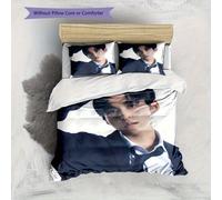 Parure De Lit Avec Housse De Couette Et Taies D'oreiller, Motif Photo Kurokara Ren, Decoration De Noël Pour La Maison, Housse De Couette Pour Chambre À Coucher, 1 Housse De Couette