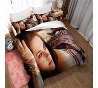 Parure De Lit Avec Housse De Couette Kristen Stewart, Ideale Pour Les Jeunes Filles Et Les Enfants, Avec 2 Taies D'oreiller Et Fermeture Éclair Dissimulée. Image