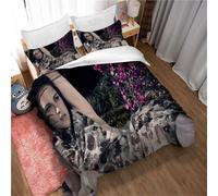 Parure De Lit Avec Housse De Couette Kristen Stewart, Ideale Pour Les Jeunes Filles Et Les Enfants, Avec 2 Taies D'oreiller Et Fermeture Éclair Dissimulée. Image
