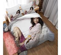 Parure De Lit Avec Housse De Couette Selena Gomez 85 % Polyester 15 % Coton Avec Paire De Taies D'oreiller, Modèle