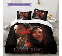 Parure De Lit Avec Imprime Affiche De Personnage Principal Masculin Et Féminin - Decoration De Noël, Housse De Couette Avec Taies D'oreiller (1 Housse De Couette + 2 Taies D'oreill