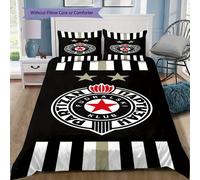 Parure De Lit Avec Motif De Badge De Club De Sport, Housse De Couette Et Taie D'oreiller, Douce, Decoration De Chambre À Coucher, Literie De Noël, Halloween, Cadeaux De Noël, Cadea