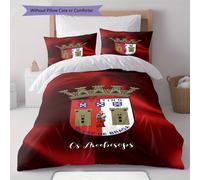 Parure De Lit Avec Motif Écusson Du Sporting Clube De Braga, Housse De Couette Et Taie D'oreiller, Decoration De Chambre À Coucher Douce Et Personnalisée, Literie De Noël, Hallowee