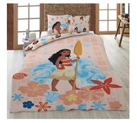 Aymax! Parure lit Vaiana Disney – Housse couette 140x200 réversible, taie 65x65, 100% coton Oeko‑Tex