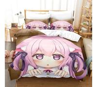 Parure De Lit Azur Lane Imprimee En 3d Avec Housse De Couette Et Taie D'oreiller Pour Lit Simple, Double, Queen Size Et King Size