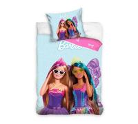 Parure de lit - BARBIE - Housse de couette 140x200cm - 100% Coton - Réversible - OEKO-TEX®