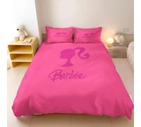 Parure De Lit Barbie Rose À Imprimés, Housse De Couette Princesse Barbie Pour Filles, Housse De Couette Moderne, Parure De Lit Dessin Anime