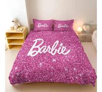 Parure De Lit Barbie Rose À Imprimés, Housse De Couette Princesse Barbie Pour Filles, Housse De Couette Moderne, Parure De Lit Dessin Anime