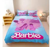 Parure De Lit Barbie Rose À Imprimés, Housse De Couette Princesse Barbie Pour Filles, Housse De Couette Moderne, Parure De Lit Dessin Anime