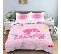 Parure De Lit Barbie Rose Douce Pour Enfants, Housse De Couette Princesse Barbie, Housse De Couette Dessin Anime, Housse De Couette Moderne, Literie Pour Filles