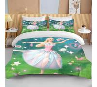 Parure De Lit Barbie Rose, Housse De Couette Douce Pour Filles, Housse De Couette Moderne, Motif Dessin Anime