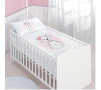 CTI Parure de lit Disney Animals Duo Blanc 100 x 135 cm + 40 x 60 cm