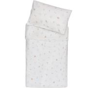 Jollein Parure de lit pour Enfant - Lovely Birds - 100 x 140 cm - 100% Coton - Certifié Oeko-Tex - Parure de lit pour bébé avec taie d'oreiller