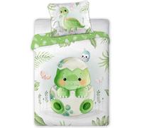 FARO Tekstylia Parure de lit pour bébé - 100 x 135 cm - 100% Coton - avec Label Oeko-Tex (Dino)