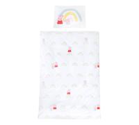 Parure De Lit Bébé Et Enfant En Coton 2 Pièces Peppa Pig Blanc Imprimé Peppa Pig 100X135 40X60
