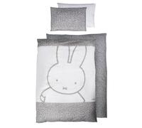 roba Parure de Lit Bébé Réversible miffy® - 2 Pièces 100% Coton Doux - Housse de Couette 100 x 135 cm + Taie d'Oreiller 40 x 60 cm - Imprimée Lapin